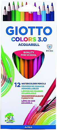 Creioane colorate - FIL CREIOANE COLORATE GIOTTO AQUARELL 12/SET 277100