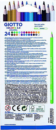 FIL CREIOANE COLORATE GIOTTO AQUARELL 24/SET 277200 [1]
