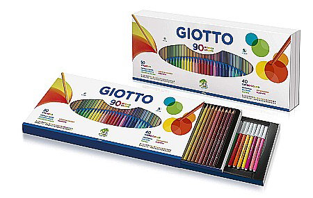 SET 90 PIESE STILNOVO, 50 CREIOANE COLORATE SI 40 CARIOCI, GIOTTO 25750000 [1]