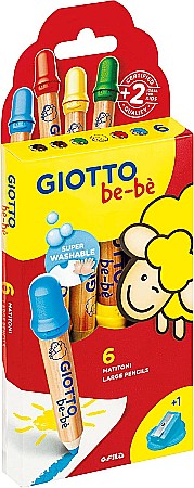 CREIOANE COLORATE GIOTTO BEBE CU ASCUTITOARE 6/SET 477600 [1]