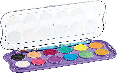 FIL ACUARELE GIOTTO 12/SET + PENSULA, CULORI PASTEL, CANDY COLLECTION 351600 [1]
