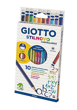 Creioane colorate - FIL CREIOANE COLORATE GIOTTO STILNOVO CU RADIERA 10/SET 256800