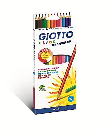 Creioane colorate - FIL CREIOANE COLORATE 12/SET GIOTTO ELIOS TRI 275800