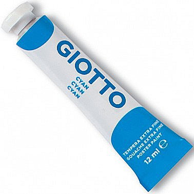 Acuarele Tempera la bucata - FIL TEMPERA GIOTTO 12ML 352015 CYAN