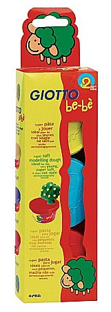 Produse nontoxice destinate copiilor sub 3 ani - PLASTILINA GIOTTO BEBE MODELAJ 3/SET 462501
