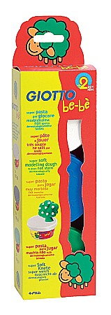Produse nontoxice destinate copiilor sub 3 ani - PLASTILINA GIOTTO BEBE MODELAJ 3/SET 462503