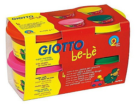 Produse nontoxice destinate copiilor sub 3 ani - FIL PLASTILINA MODELAJ GIOTTO BEBE 100GR*4/SET 464902