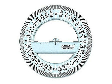 Rigle, echere si raportor plastic - ARD RAPORTOR TECNOSCHOOL 360 GRADE/12CM 405SS