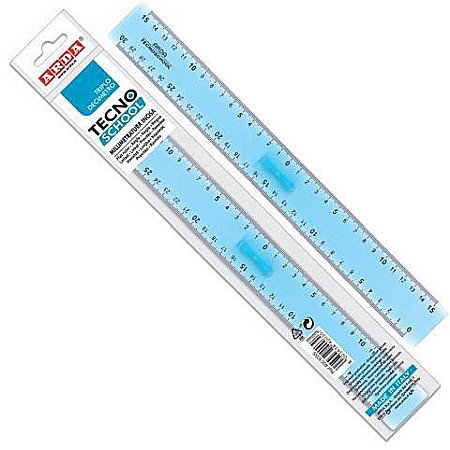Rigle, echere si raportor plastic - ARD RIGLA CU MANER TECNOSCHOOL 30CM 406SS