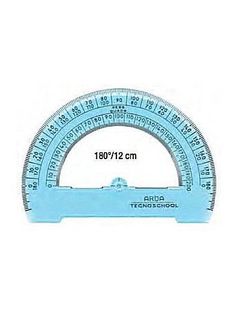 Rigle, echere si raportor plastic - ARD RAPORTOR TECNOSCHOOL 180 GRADE /12CM 407SS