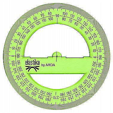 Rigle, echere si raportor plastic - ARD RAPORTOR FLEXIBIL 360 GRADE/12CM EL36012