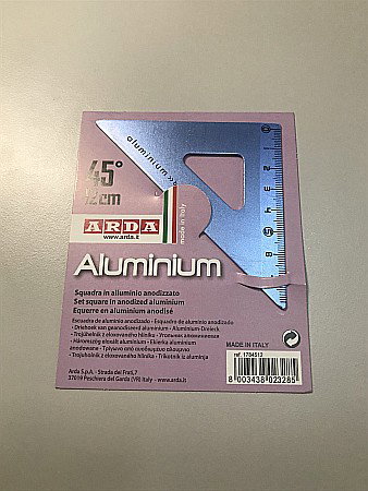 RECHIZITE SCOLARE IPB - ARD ECHER ALUMINIU 45 GRADE/12CM 178SQ/1784512
