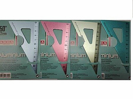Rigle, echere si raportor plastic - ARD ECHER ALUMINIU 60 GRADE/12CM 178SQ/1786012
