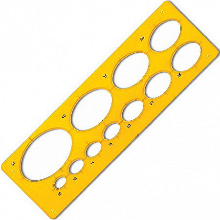 INSTRUMENTE DE DESEN SI PROIECTARE - ARD SABLON ELIPTIC DIAMETRU 10MM LA 50MM 196*63MM 7127