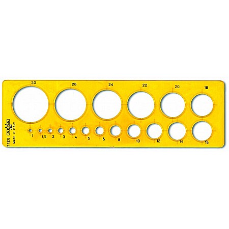 INSTRUMENTE DE DESEN SI PROIECTARE - ARD SABLON CERCURI DIAMETRU 1MM LA 30MM 193*58MM 7128