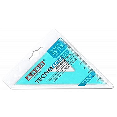 Rigle, echere si raportor plastic - ARD ECHER TECNOSCHOOL 45 GRADE/15CM 40115SS