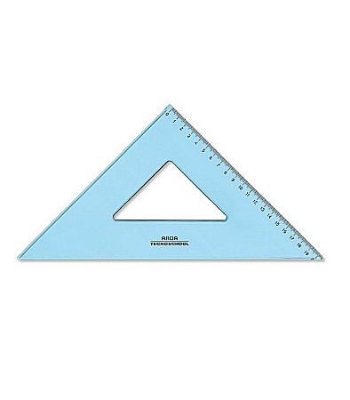 Rigle, echere si raportor plastic - ARD ECHER TECNOSCHOOL 45 GRADE/20CM 40120SS