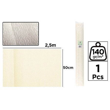 Hartie Floristica - HARTIE CREPONATA FLORISTICA IPB 50*250CM 140GR NUDE PF903