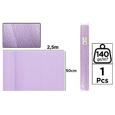 Hartie Floristica - HARTIE CREPONATA FLORISTICA IPB 50*250CM 140GR LAVANDA PF992
