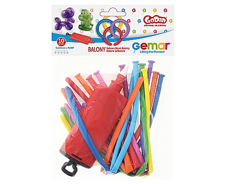 GOD BALOANE DE MODELAT PREMIUM + POMPA 10/SET CULORI PASTEL GB/PG14 [1]