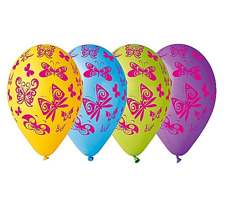 GOD BALOANE Premium Balloons, 30cm, Butterflies 5/set GS110/P174 [0]