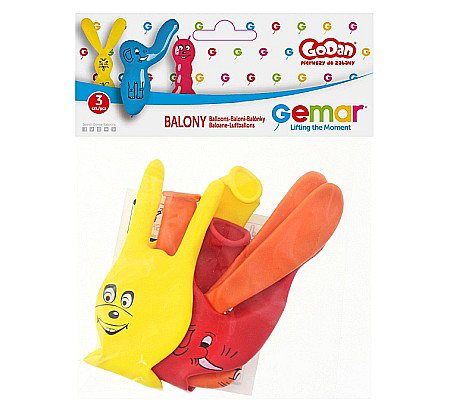 GOD BALOANE Premium Balloons, Figures, 75cm 3/set GB/PG10 [1]