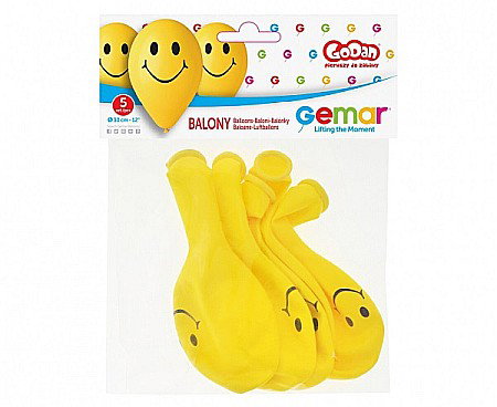 GOD BALOANE LATEX GEMAR Smilies, 30cm, yellow, 5/set GS110/P178 [1]