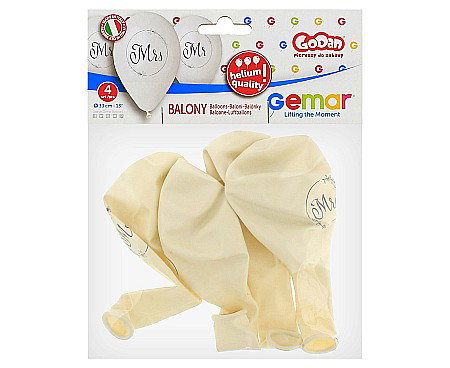 GOD BALOANE LATEX GEMAR Mr&Mrs, white, 33cm 4/set GMS120/MMK [1]
