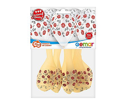 GOD BALOANE Premium helium balloons KIss Kiss, 33cm, 5/set GS120/946 [2]