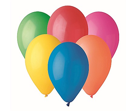 Baloane latex - GOD BALOANE LATEX GEMAR pastel multicolour, 21cm 100/set A80/80