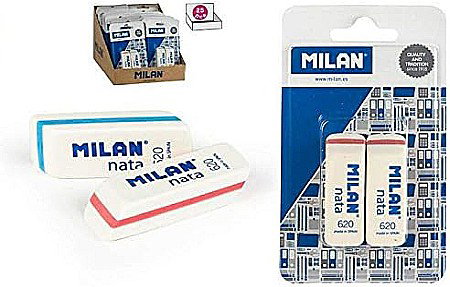 RECHIZITE SCOLARE IPB - RADIERA MILAN DREPTUNGHIULARA 2/SET BPM10044 701206202
