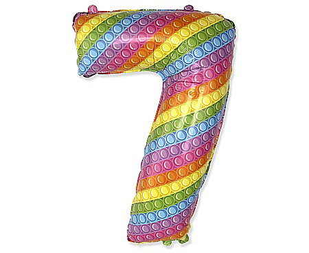 Baloane si accesorii - GOD BALON FOLIE ALUMINIU  Number 7, POP IT, 85cm 901817POP