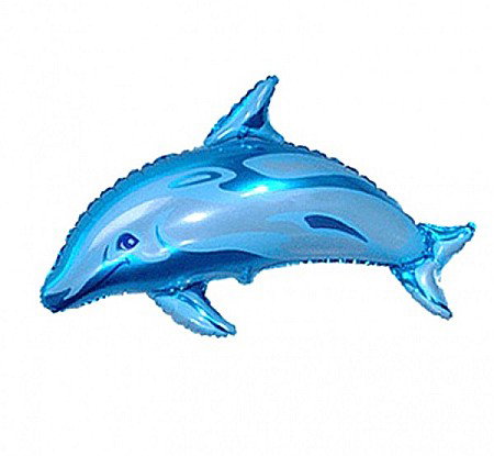 Baloane si accesorii - GOD BALON FOLIE ALUMINIU Dolphin 2 Mini, 36cm, blue 902546