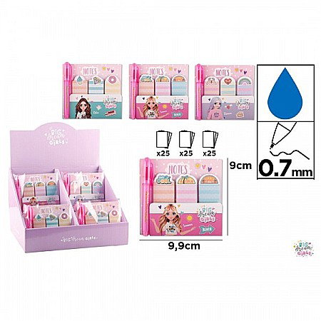 Notite autoadezive - NOTES ADEZIV CU PIX CHLOE 3 MODELE BIG DREAM GIRLS BD002