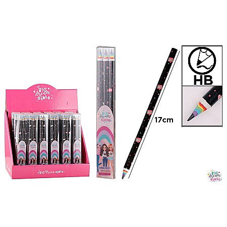 Instrumente pentru scris kids - CREIOANE CURCUBEU 3/SET BIG DREAM GIRLS BD011