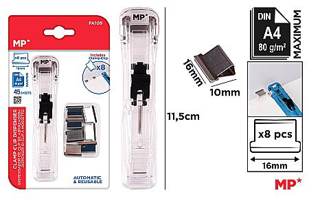 Capsatoare - CAPSATOR IPB CU CLIPS 16*10MM MECANISM METALIC 8 PIESE PA109