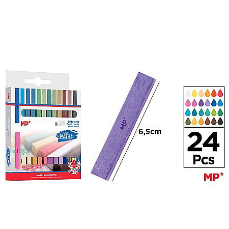 FINE ARTS&GRAPHICS - PASTELURI CRETATE SOFT IPB 24/SET PP156-24