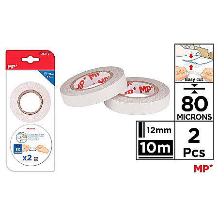 Banda dublu adeziva - BANDA DUBLU ADEZIVA IPB 12MM*10M 2/SET ALBA PA511-01