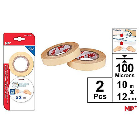 Banda dublu adeziva - BANDA DUBLU ADEZIVA IPB 12MM*10M 2/SET PA512-01