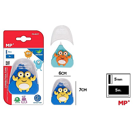 Corector fluid cu pasta corectoare - MINI BANDA CORECTOARE IPB 5MM*5M MODEL CRAB PA427