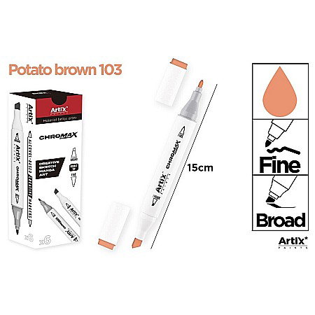 Markere creative 2 capete - ART MARKER IPB 2 CAPETE MARO ROSCAT 103 PP915-103 nn