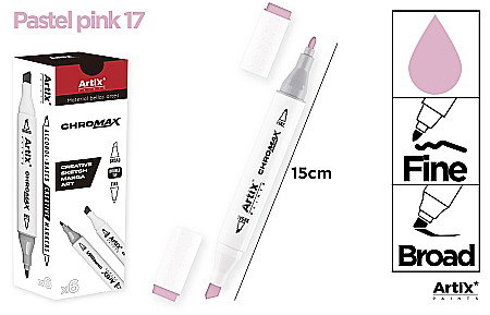 Markere creative 2 capete - ART MARKER IPB 2 CAPETE ROZ PASTEL 17 PP915-17 nn