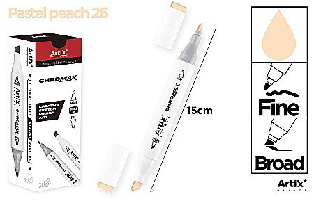Markere creative 2 capete - ART MARKER IPB 2 CAPETE PIERSICA PASTEL 26 PP915-26 nn