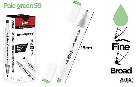 Markere creative 2 capete - ART MARKER IPB 2 CAPETE VERDE DESCHIS PAL 59 PP915-59 nn
