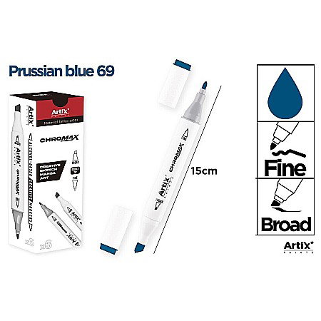 Markere creative 2 capete - ART MARKER IPB 2 CAPETE ALBASTRU PRUSIA 69 PP915-69 nn