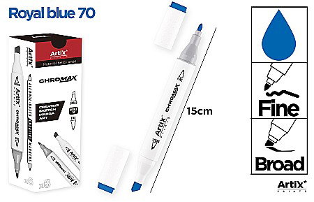 Markere creative 2 capete - ART MARKER IPB 2 CAPETE ALBASTRU ROYAL 70 PP915-70 nn