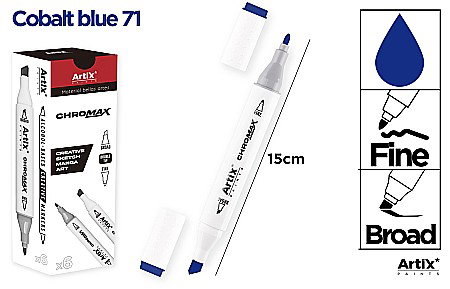 Markere creative 2 capete - ART MARKER IPB 2 CAPETE ALBASTRU COBALT 71 PP915-71 nn