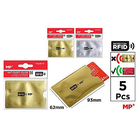 Ecusoane/ coperte documente /accesorii - PORTCARD ANTIFURT IPB PROTECTIE DATE RFID 5/SET PA216-01