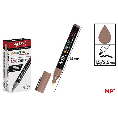 Marker cu vopsea - MARKER ACRILIC IPB 1.5-2.5MM MARO PP922-03