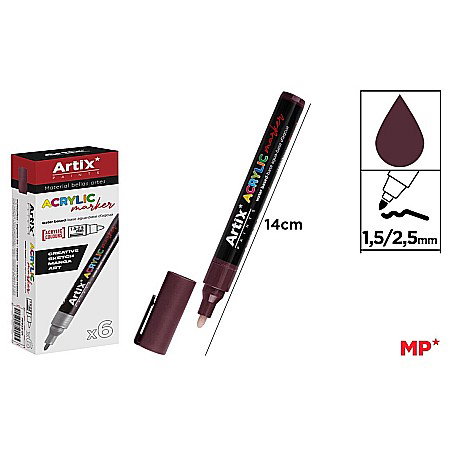 Marker cu vopsea - MARKER ACRILIC IPB 1.5-2.5MM GRANIT PP922-04